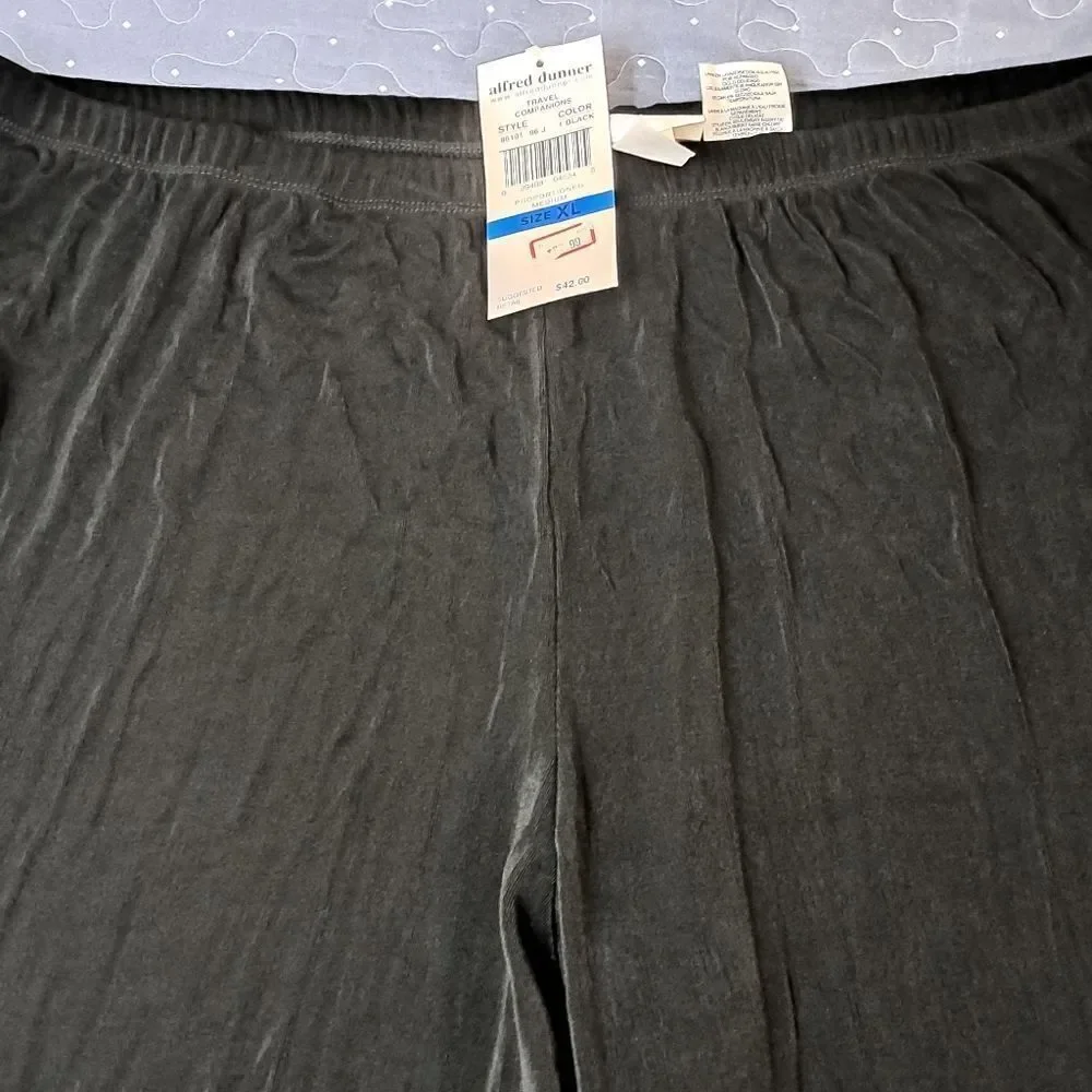 Alfred Dunner black travel companions travel pants size XL NWT - Picture 3 of 6